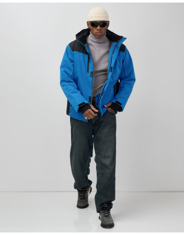 Мужская горнолыжная куртка, голубой, для зимних видов спорта в Тюмени