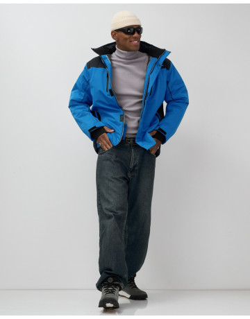 Мужская горнолыжная куртка, голубой, для зимних видов спорта в Тюмени