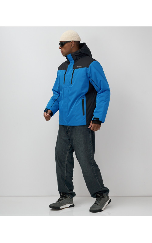 Мужская горнолыжная куртка, голубой, для зимних видов спорта в Тюмени
