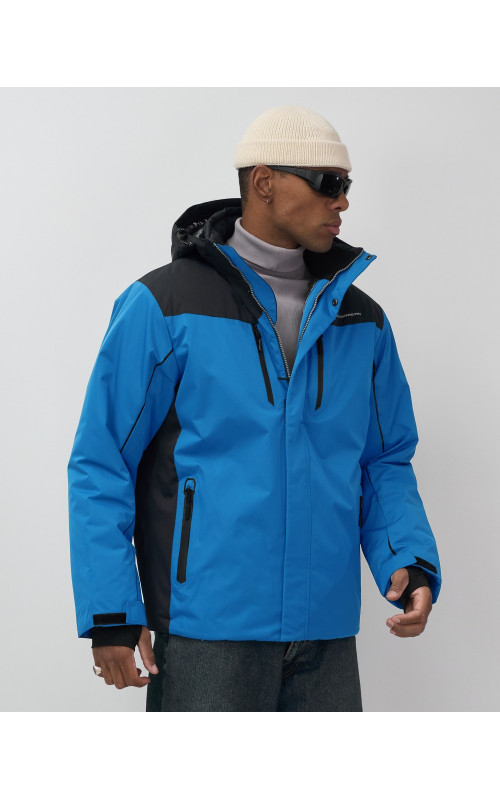 Мужская горнолыжная куртка, голубой, для зимних видов спорта в Тюмени