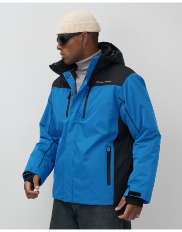 Мужская горнолыжная куртка, голубой, для зимних видов спорта в Тюмени