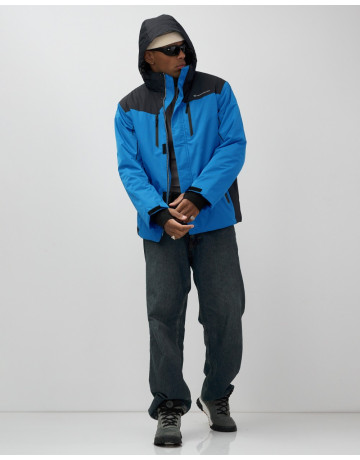 Мужская горнолыжная куртка, голубой, для зимних видов спорта в Тюмени