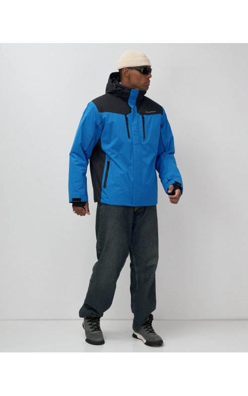 Мужская горнолыжная куртка, голубой, для зимних видов спорта в Тюмени