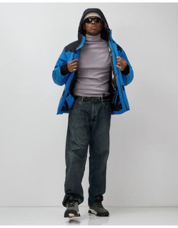 Мужская горнолыжная куртка, голубой, для зимних видов спорта в Тюмени