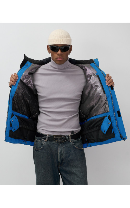 Мужская горнолыжная куртка, голубой, для зимних видов спорта в Тюмени