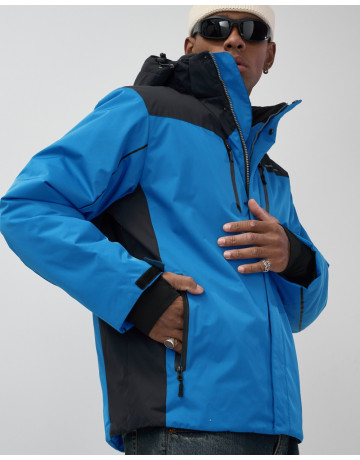 Мужская горнолыжная куртка, голубой, для зимних видов спорта в Тюмени