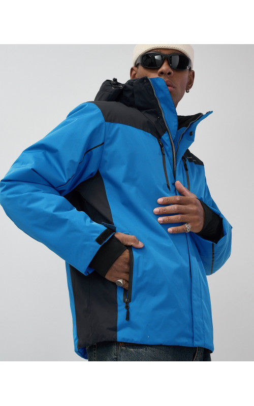 Мужская горнолыжная куртка, голубой, для зимних видов спорта в Тюмени
