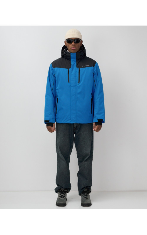 Мужская горнолыжная куртка, голубой, для зимних видов спорта в Тюмени