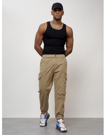 Мужские брюки карго зауженного кроя.
