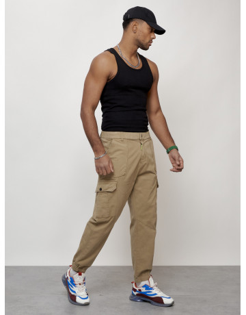 Мужские брюки карго зауженного кроя.