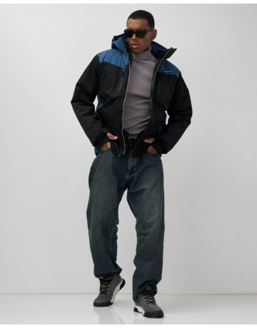 Мужская горнолыжная куртка, чёрная, для зимних видов спорта в Тюмени