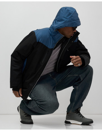 Мужская горнолыжная куртка, чёрная, для зимних видов спорта в Тюмени