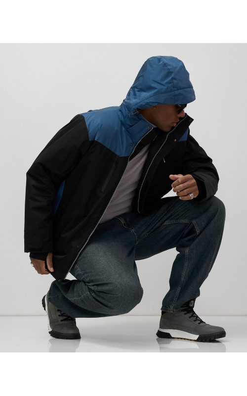 Мужская горнолыжная куртка, чёрная, для зимних видов спорта в Тюмени