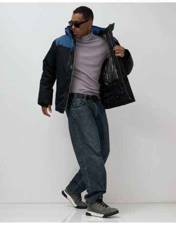 Мужская горнолыжная куртка, чёрная, для зимних видов спорта в Тюмени