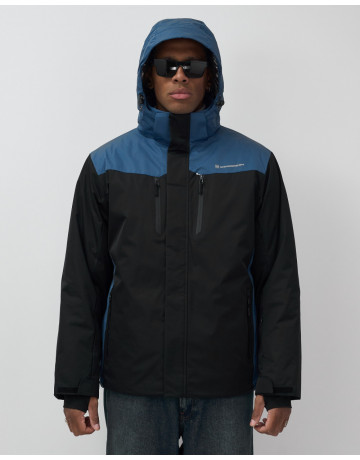 Мужская горнолыжная куртка, чёрная, для зимних видов спорта в Тюмени