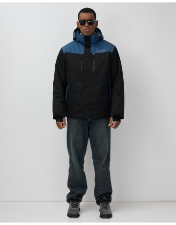 Мужская горнолыжная куртка, чёрная, для зимних видов спорта в Тюмени