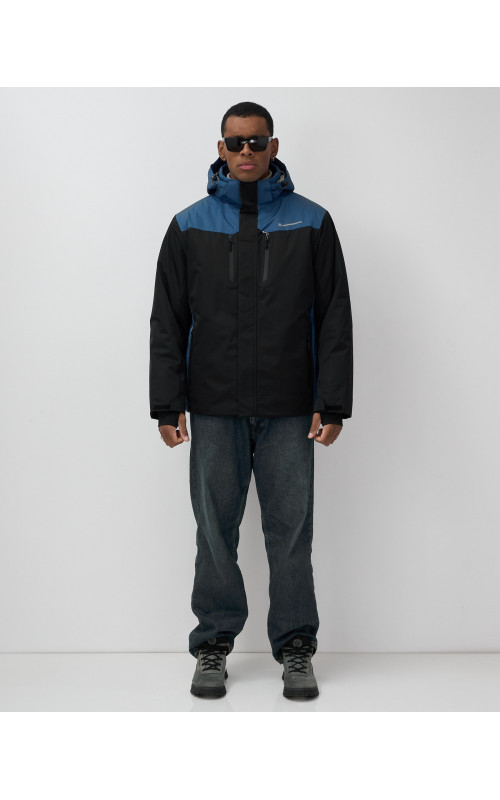 Мужская горнолыжная куртка, чёрная, для зимних видов спорта в Тюмени