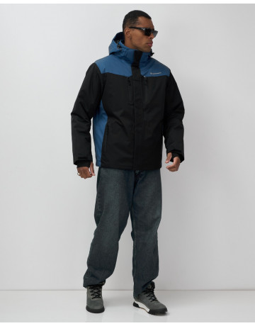 Мужская горнолыжная куртка, чёрная, для зимних видов спорта в Тюмени