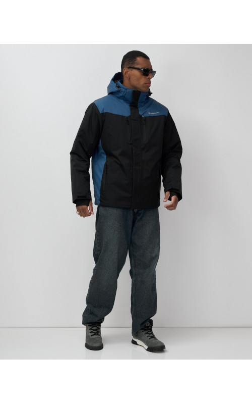 Мужская горнолыжная куртка, чёрная, для зимних видов спорта в Тюмени