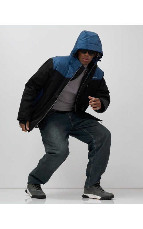 Мужская горнолыжная куртка, чёрная, для зимних видов спорта в Тюмени