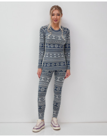 Женское термобельё для осени и зимы, спортивный стиль.