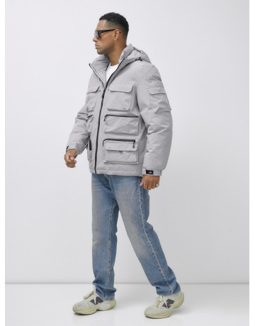 Мужская зимняя куртка большого размера с регулируемым капюшоном