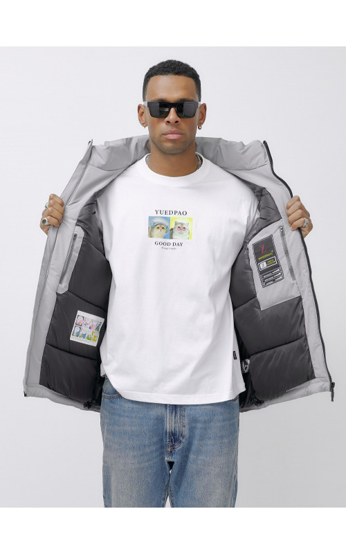 Мужская зимняя куртка большого размера с регулируемым капюшоном