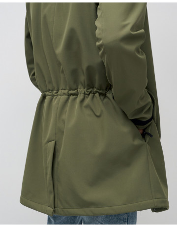 Мужская парка с капюшоном softshell, хаки, для спорта в Тюмени