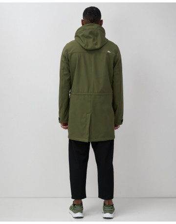 Мужская парка с капюшоном softshell, хаки, для спорта в Тюмени