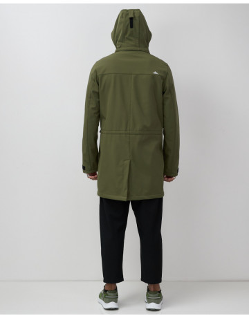 Мужская парка с капюшоном softshell, хаки, для спорта в Тюмени