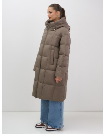 Длинный зимний пуховик для женщин