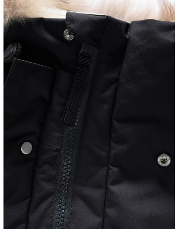 Зимняя парка с мехом енота для мальчика-подростка