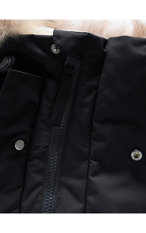 Зимняя парка с мехом енота для мальчика-подростка