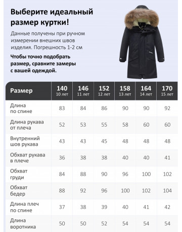 Зимняя парка с мехом енота для мальчика-подростка