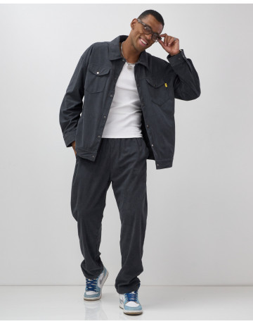 Мужской спортивный костюм для весны и лета, тёмно-серый в Тюмени