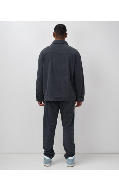 Мужской спортивный костюм для весны и лета, тёмно-серый в Тюмени