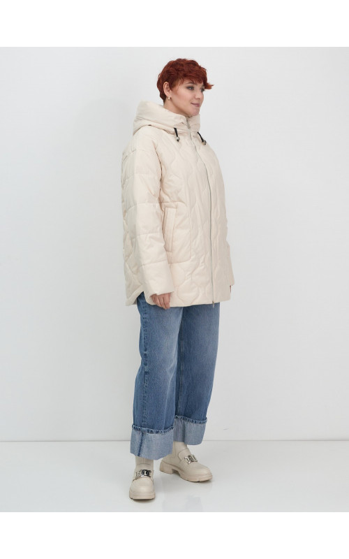 Женская демисезонная куртка с капюшоном для осени и зимы, свободный покрой.