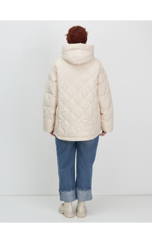 Женская демисезонная куртка с капюшоном для осени и зимы, свободный покрой.