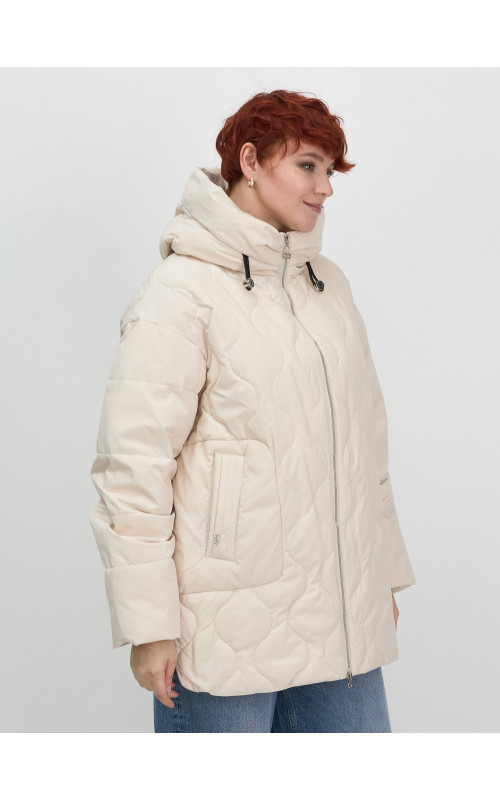 Женская демисезонная куртка с капюшоном для осени и зимы, свободный покрой.