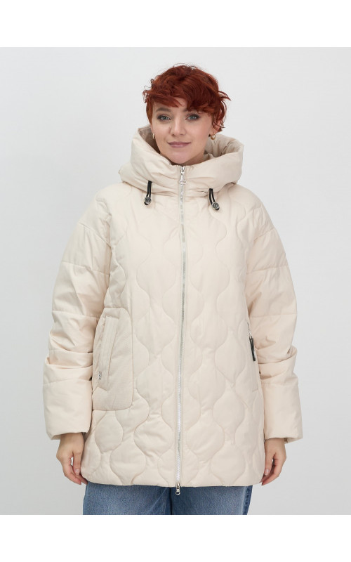 Женская демисезонная куртка с капюшоном для осени и зимы, свободный покрой.