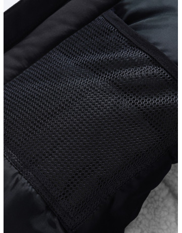 Зимняя мужская парка с капюшоном, чёрная, для активного отдыха в Тюмени