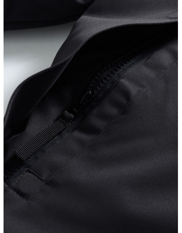 Зимняя мужская парка с капюшоном, чёрная, для активного отдыха в Тюмени