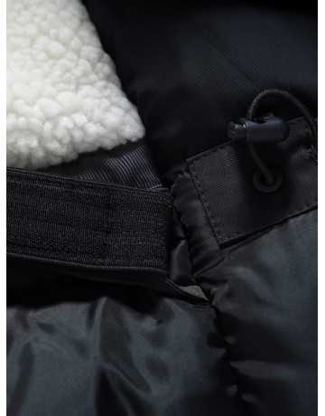 Зимняя мужская парка с капюшоном, чёрная, для активного отдыха в Тюмени