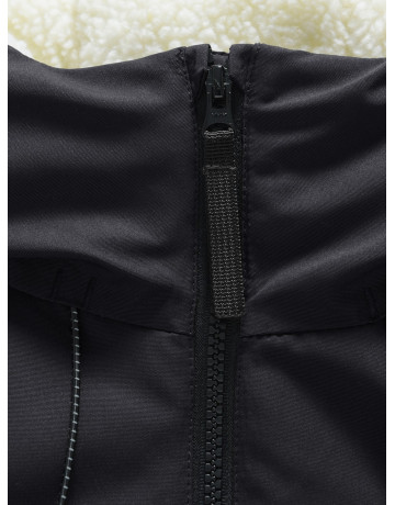 Зимняя мужская парка с капюшоном, чёрная, для активного отдыха в Тюмени