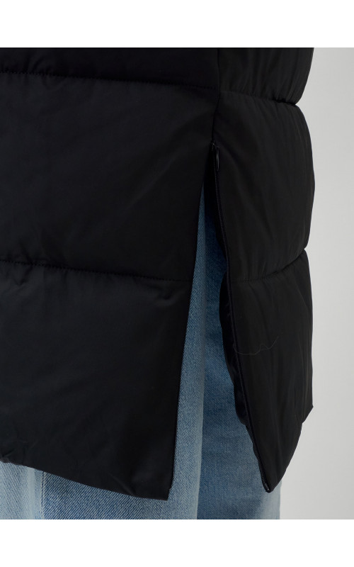 Длинный зимний пуховик с капюшоном для женщин