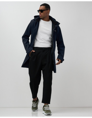 Мужская спортивная парка с капюшоном softshell, тёмно-синяя в Тюмени