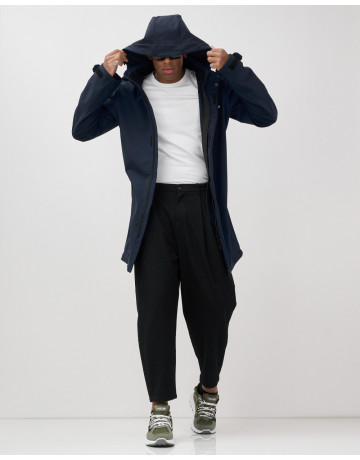 Мужская спортивная парка с капюшоном softshell, тёмно-синяя в Тюмени