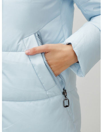 Длинный зимний пуховик с капюшоном для женщин