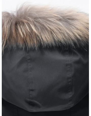 Зимняя парка с мехом енота для мальчика-подростка