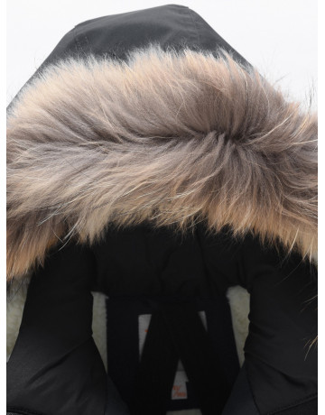 Зимняя парка с мехом енота для мальчика-подростка